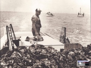 David James Insley with oysters tonged on the James