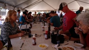 Crowded Oyster Table